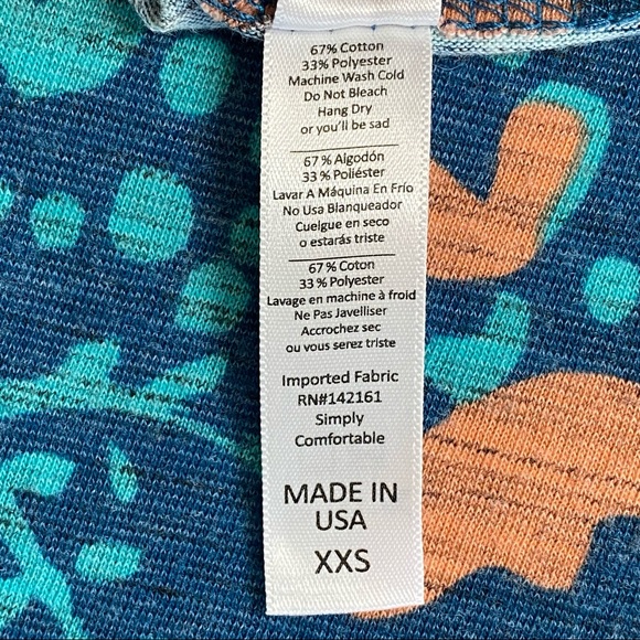 LulaRoe Simply Comfortable Floral Short Sleeve Top - Picture 5 of 8